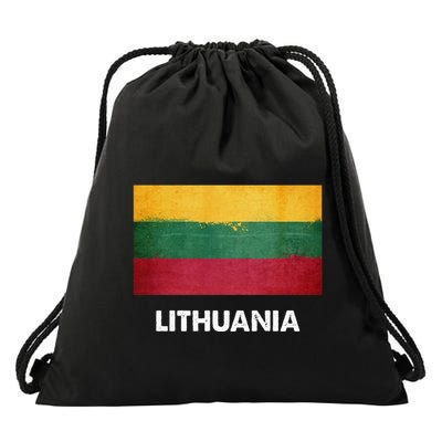 Lithuanian Lithuania Flag Swea Drawstring Bag