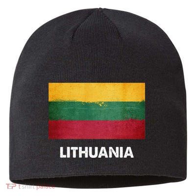 Lithuanian Lithuania Flag Swea Sustainable Beanie