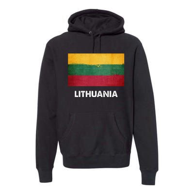 Lithuanian Lithuania Flag Swea Premium Hoodie