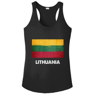 Lithuanian Lithuania Flag Swea Ladies PosiCharge Competitor Racerback Tank