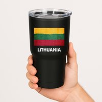 Lithuanian Lithuania Flag Swea Tumbler