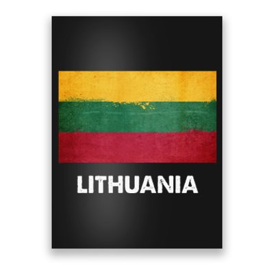 Lithuanian Lithuania Flag Swea Poster