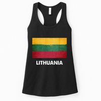 Lithuanian Lithuania Flag Swea Womens Tank Top