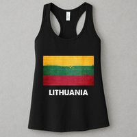 Lithuanian Lithuania Flag Swea Womens Tank Top
