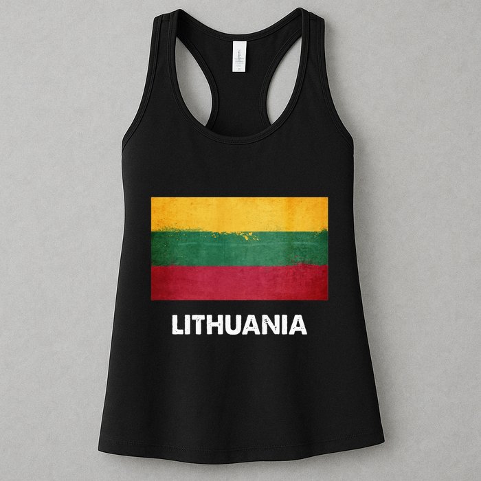Lithuanian Lithuania Flag Swea Womens Tank Top