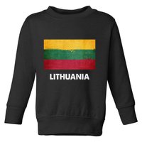 Lithuanian Lithuania Flag Swea Toddler Sweatshirt