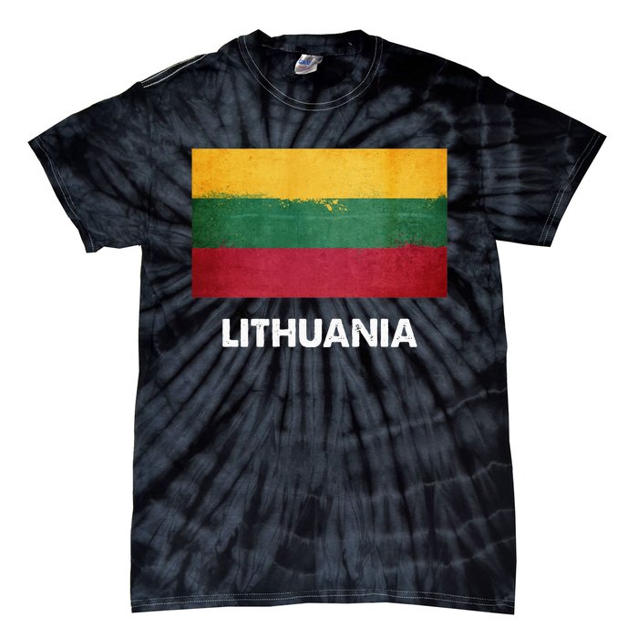 Lithuanian Lithuania Flag Swea Tie-Dye T-Shirt