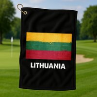 Lithuanian Lithuania Flag Swea Golf Towel