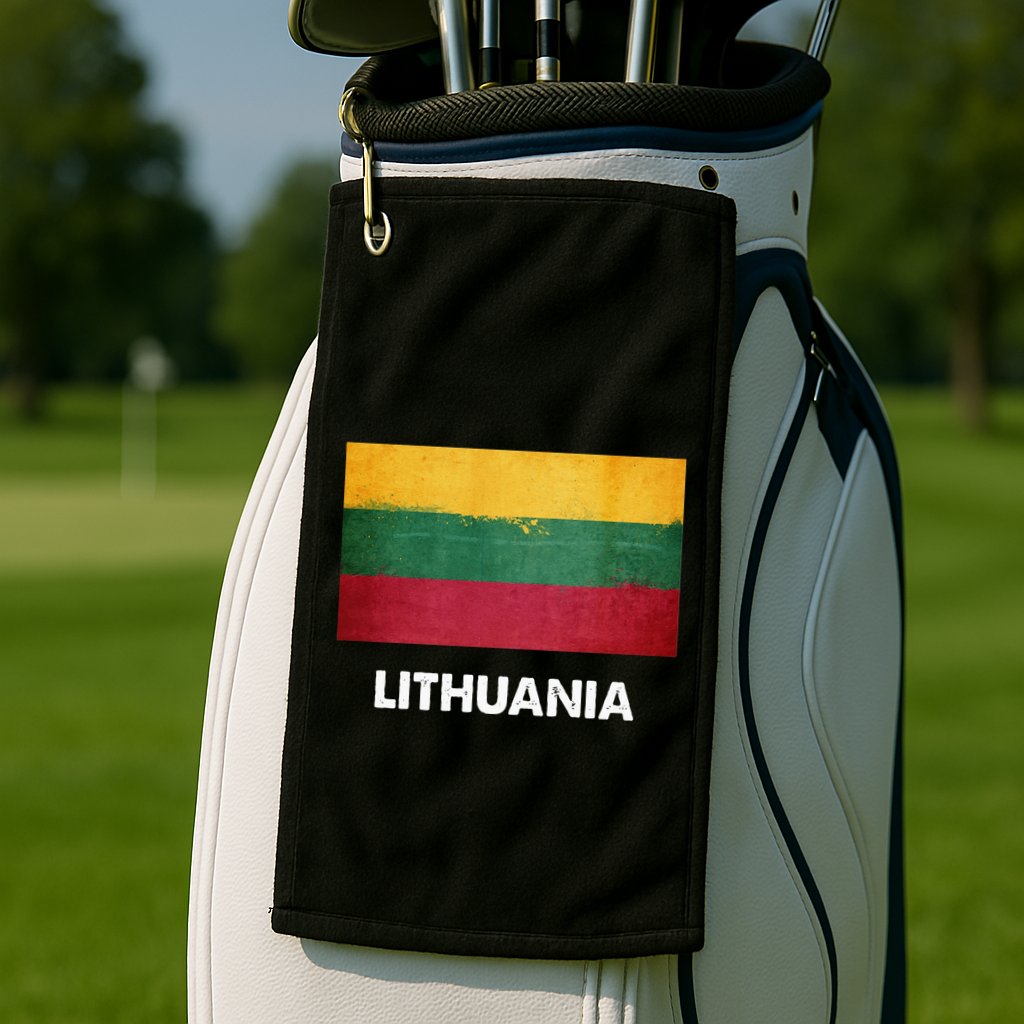 Lithuanian Lithuania Flag Swea Golf Towel