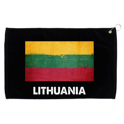 Lithuanian Lithuania Flag Swea Grommeted Golf Towel