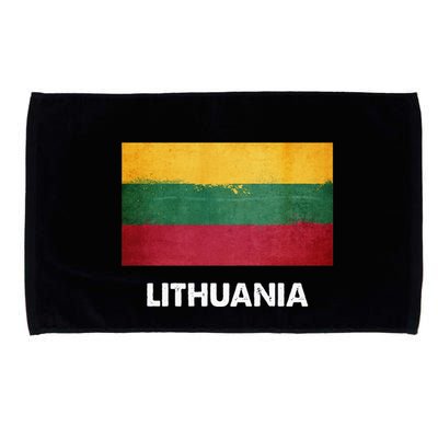 Lithuanian Lithuania Flag Swea Microfiber Hand Towel