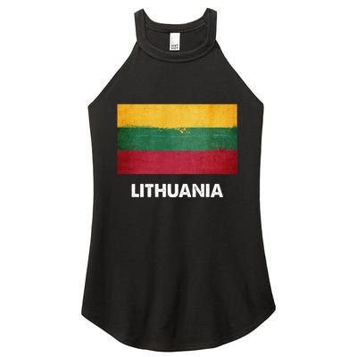 Lithuanian Lithuania Flag Swea Women's Perfect Tri Rocker Tank