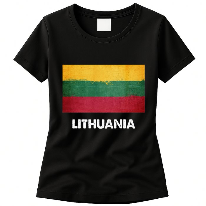 Lithuanian Lithuania Flag Swea Womens T-Shirt