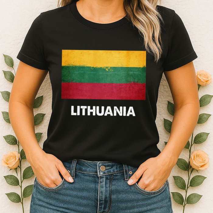 Lithuanian Lithuania Flag Swea Womens T-Shirt