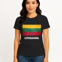 Lithuanian Lithuania Flag Swea Womens T-Shirt