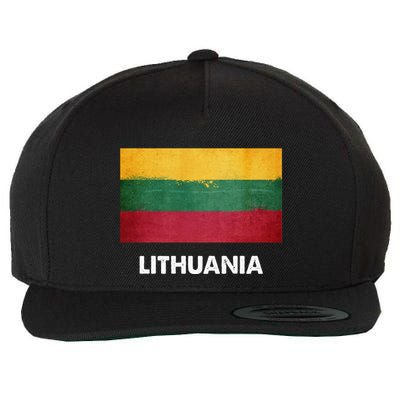 Lithuanian Lithuania Flag Swea Wool Snapback Cap