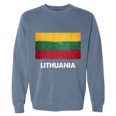 Lithuanian Lithuania Flag Swea Garment-Dyed Sweatshirt