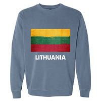 Lithuanian Lithuania Flag Swea Garment-Dyed Sweatshirt