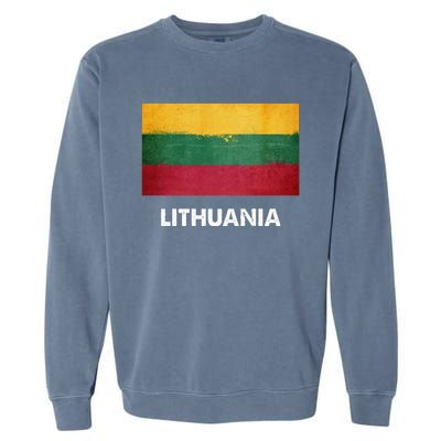 Lithuanian Lithuania Flag Swea Garment-Dyed Sweatshirt