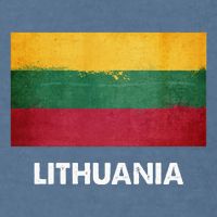 Lithuanian Lithuania Flag Swea Garment-Dyed Sweatshirt