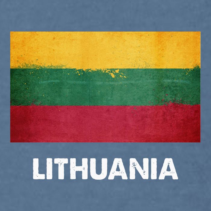 Lithuanian Lithuania Flag Swea Garment-Dyed Sweatshirt