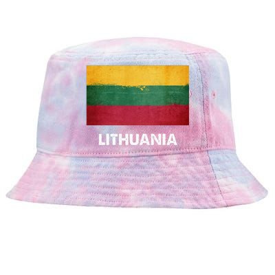 Lithuanian Lithuania Flag Swea Tie-Dyed Bucket Hat