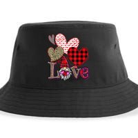 Leopard Love Gnome Valentines Day Red Buffalo Sustainable Bucket Hat