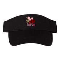 Leopard Love Gnome Valentines Day Red Buffalo Valucap Bio-Washed Visor