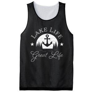 Lake Life Great Life On Water Good Nature Living Happiness Mesh Reversible Basketball Jersey Tank