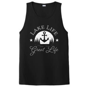 Lake Life Great Life On Water Good Nature Living Happiness PosiCharge Competitor Tank