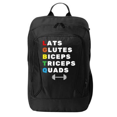 Lgbtq Lats Glutes Biceps Triceps Quads Weightlifting City Backpack