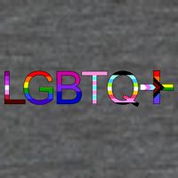LGBTQ + Lesbian Gay Bi Transgender Queer Rainbow Logo Flatbill Hat
