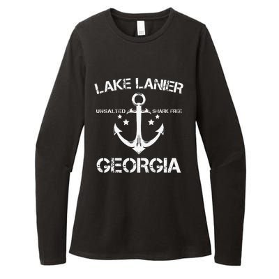 LAKE LANIER GEORGIA Funny Fishing Camping Summer Gift Womens CVC Long Sleeve Shirt