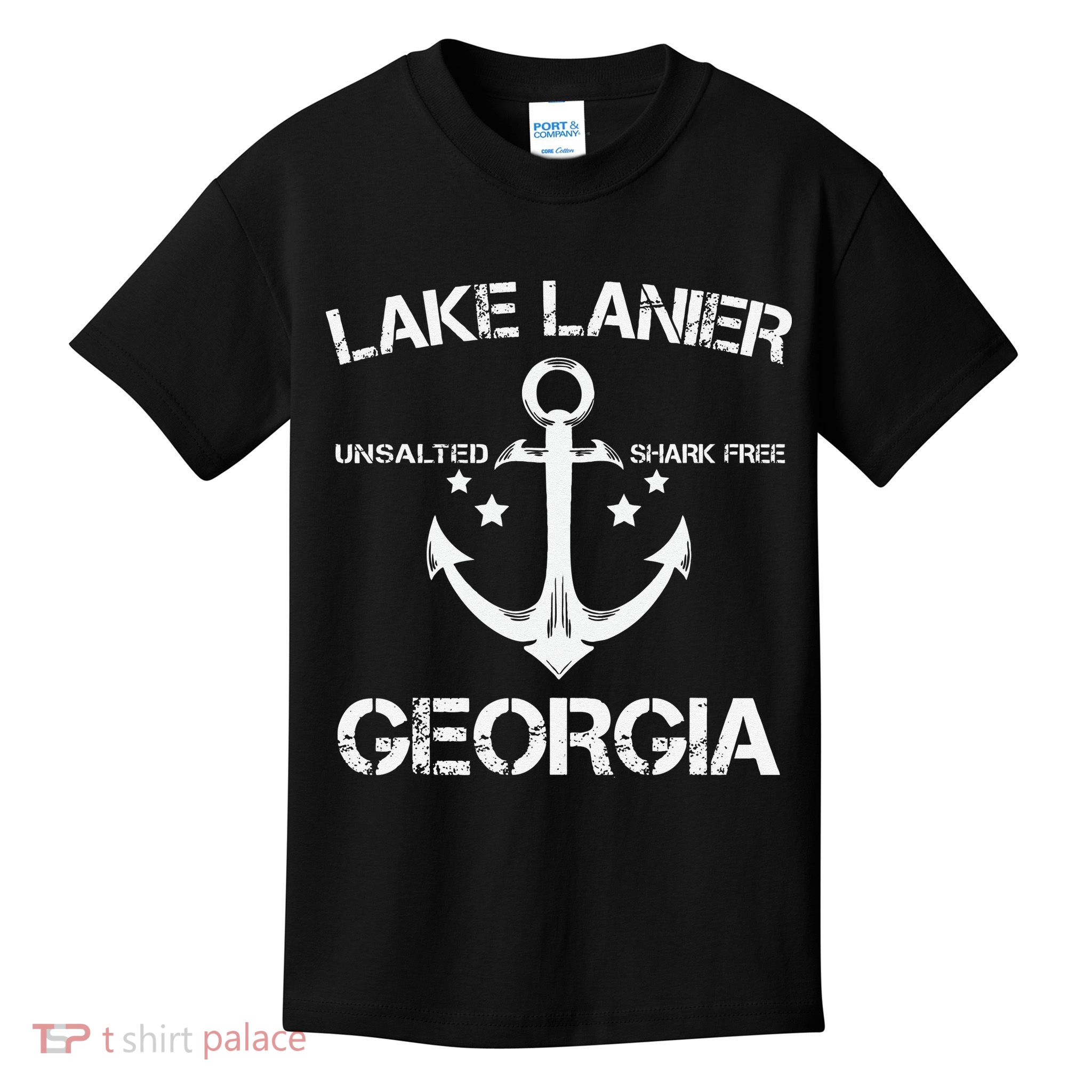 LAKE LANIER GEORGIA Funny Fishing Camping Summer Gift Kids T-Shirt