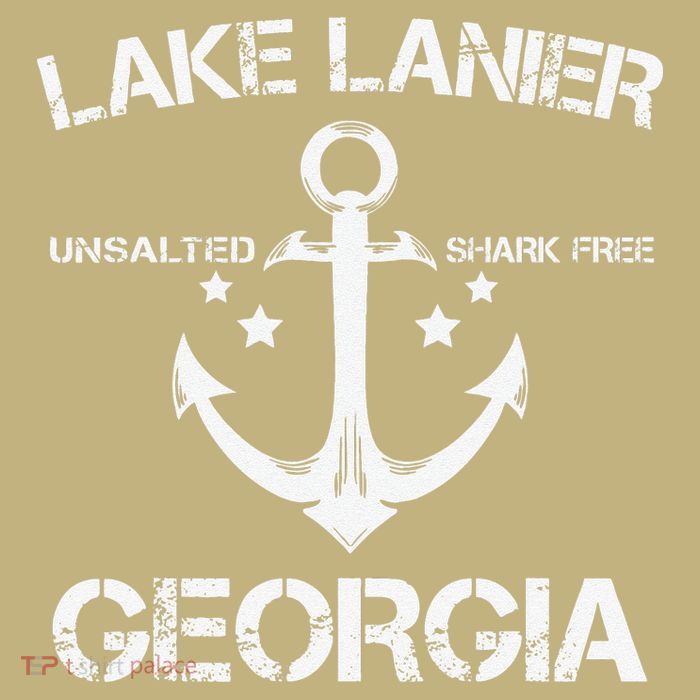 LAKE LANIER GEORGIA Funny Fishing Camping Summer Gift T-Shirt
