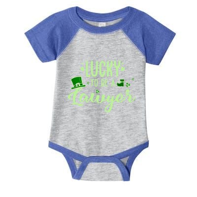 Lucky Lawyer Gift Funny Lawyer Saint Patricks Day Outfit Gift Infant Baby Jersey Bodysuit