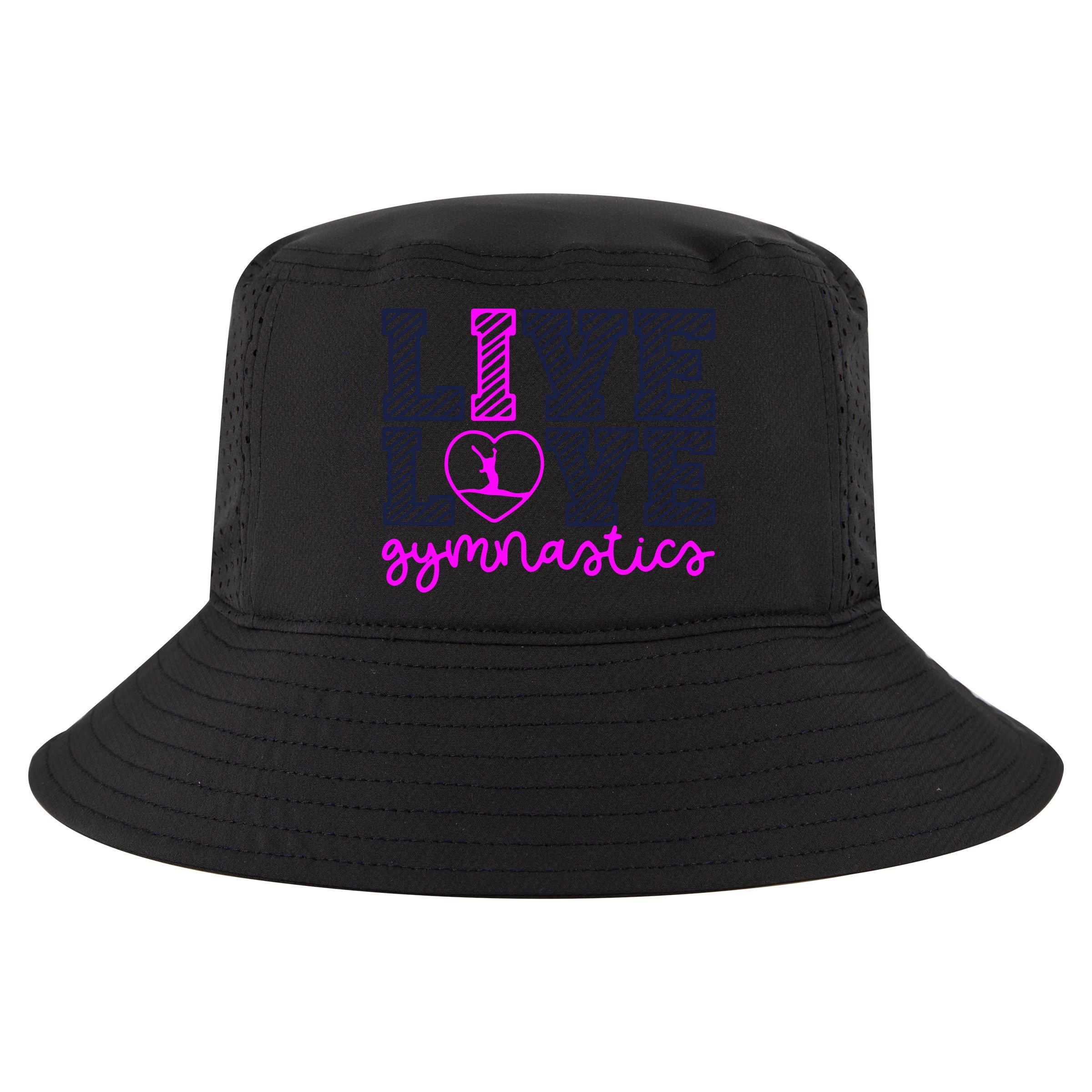 Live Love Gymnastics Cool Comfort Performance Bucket Hat