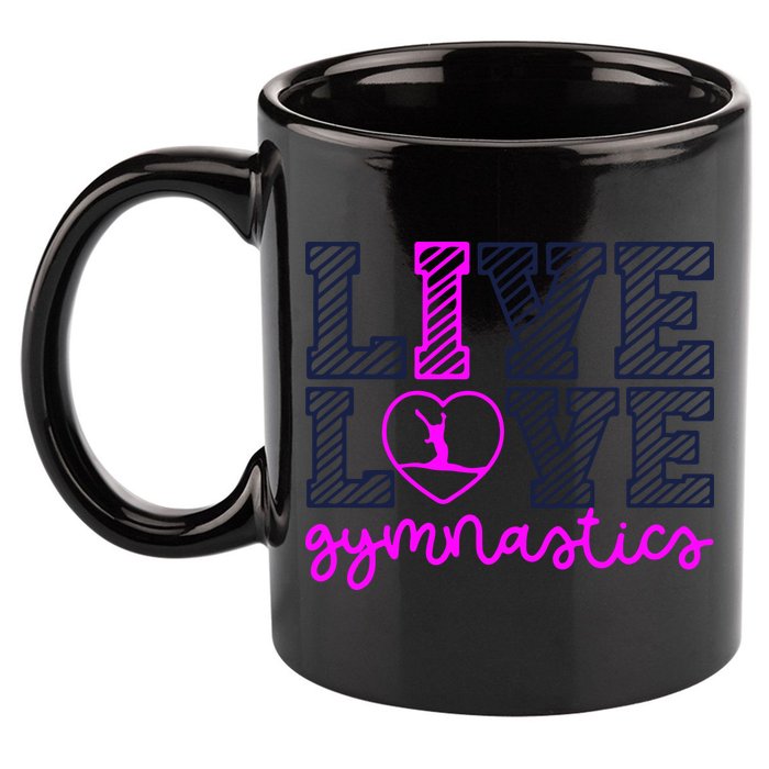 Live Love Gymnastics 11oz C Handle Ceramic Mug