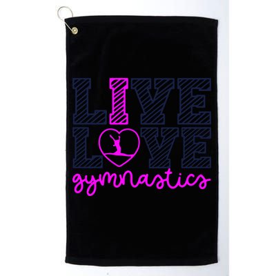 Live Love Gymnastics Golf Towel