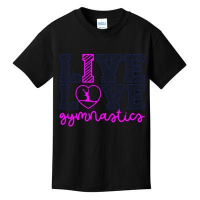 Live Love Gymnastics Kids T-Shirt