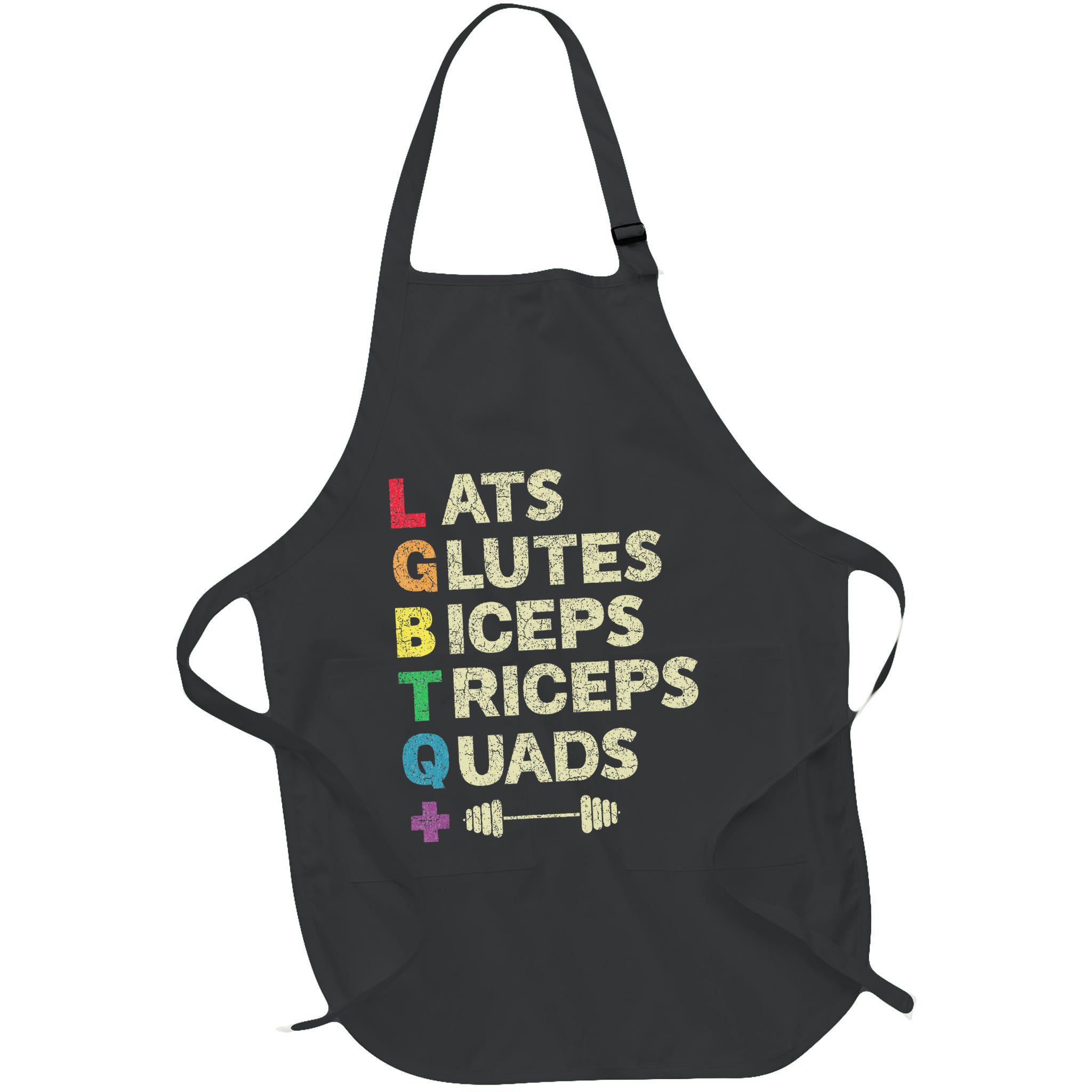 Lgbtq Lats Glutes Biceps Triceps Quads Weightlifting Apron