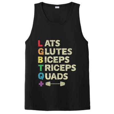 Lgbtq Lats Glutes Biceps Triceps Quads Weightlifting PosiCharge Competitor Tank