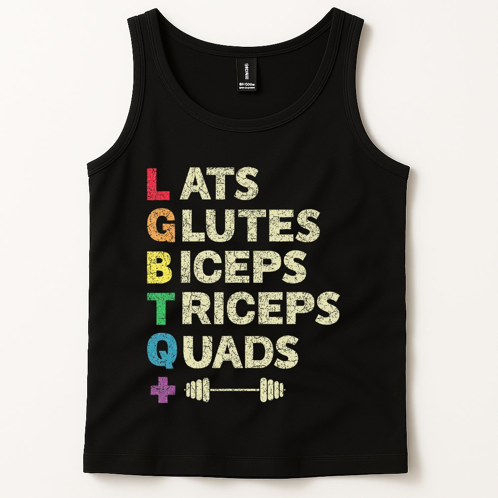 Lgbtq Lats Glutes Biceps Triceps Quads Weightlifting Tank Top