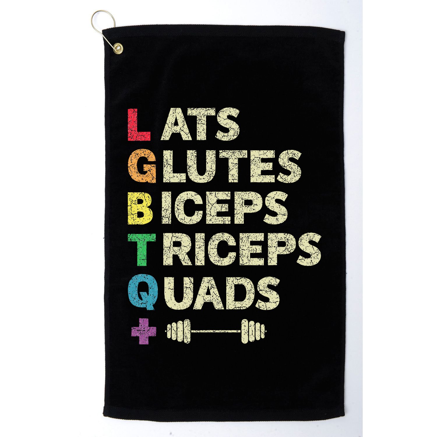Lgbtq Lats Glutes Biceps Triceps Quads Weightlifting Golf Towel