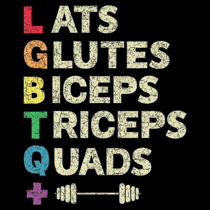 Lgbtq Lats Glutes Biceps Triceps Quads Weightlifting Women's Crop Top Tee