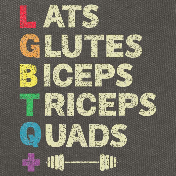Lgbtq Lats Glutes Biceps Triceps Quads Weightlifting Cotton Canvas Backpack