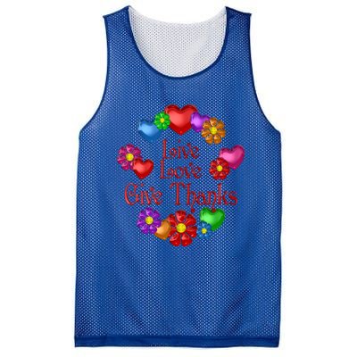 Live Love Give Thanks Gift Mesh Reversible Basketball Jersey Tank