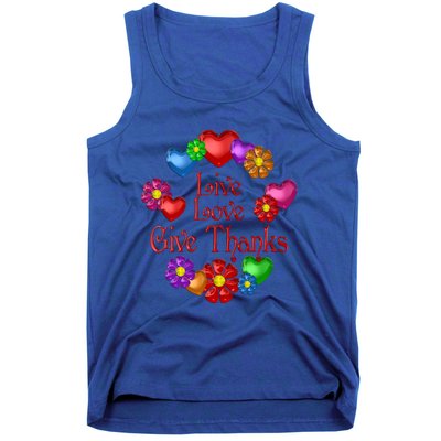 Live Love Give Thanks Gift Tank Top