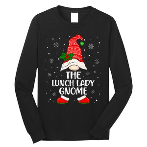 Lunch Lady Gnome Funny School Cafeteria Worker Christmas Long Sleeve Shirt