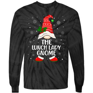 Lunch Lady Gnome Funny School Cafeteria Worker Christmas Tie-Dye Long Sleeve Shirt